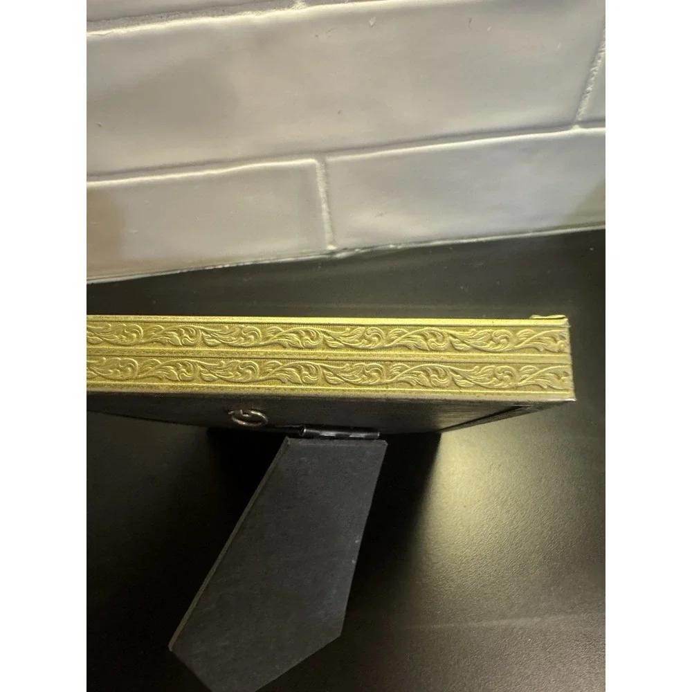 Vintage Ornate Brass Metal Photo Frame  5